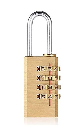 kleinformatiges Zahlenschloss | 4-stelliges Spindschloss mit Zinklegierung-Körper und Stahlbügel | Vorhängeschloss für Spinde und Koffer | EUROXANTY Sicherheitstechnik | 10 x 24 mm Öffnung kleinformatiges Zahlenschloss | 4-stelliges Spindschloss mit Zinklegierung-Körper und Stahlbügel | Vorhängeschloss für Spinde und Koffer | EUROXANTY Sicherheitstechnik | 10 x 24 mm Öffnung von EUROXANTY