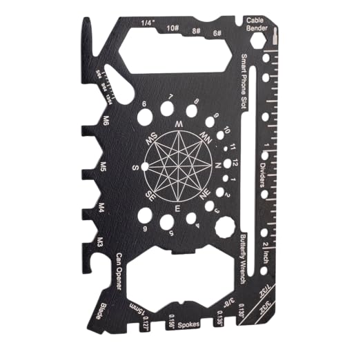 EUROtops Multitool Karte 25 in 1 - Kreditkarten-Tool aus Edelstahl, Survival Gadget für Camping & Alltag, Geschenk für Männer EUROtops Multitool Karte 25 in 1 - Kreditkarten-Tool aus Edelstahl, Survival Gadget für Camping & Alltag, Geschenk für Männer von EUROtops