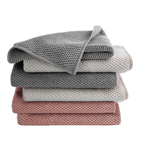 EURSPEUNG Mikrofasertücher Reinigungstücher putzlappen Putztücher Fenster Tücher Mikrofasertücher Geschirrtücher, Allzweck Microfasertücher, 6 Stück, Größe 30x30cm (Gemischte Packung) von EURSPEUNG