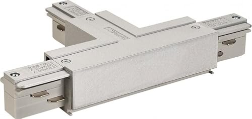 EUTRAC T-Verbinder für 3-Phasen HV-Schiene, Erde links T-Verbinder 1, silbergrau von EUTRAC