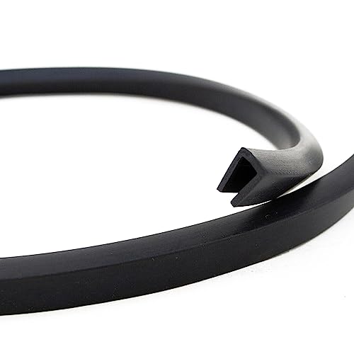 EUTRAS [3 m] Fassungsprofil FP3004 Gummidichtung 5,0 mm – schützt und dichtet zuverlässig ab – für Bleche, Glas und Bauelemente – deutsche Industriequalität Made in EU von EUTRAS-Kantenschutz
