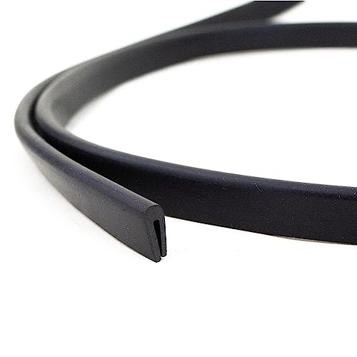 EUTRAS [5 m] Fassungsprofil FP3001 Gummidichtung 1,5 mm – schützt und dichtet zuverlässig ab – für Bleche, Glas und Bauelemente – deutsche Industriequalität Made in EU von EUTRAS-Kantenschutz