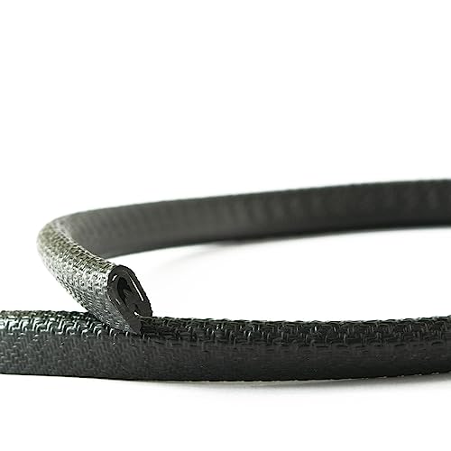 EUTRAS [10m] Kantenschutz 1-2 mm schwarz – hält ohne Kleber – perfekt für Bleche und Autotüren – schützt und entschärft Kanten – Industriequalität Made in Germany von EUTRAS-Kantenschutz