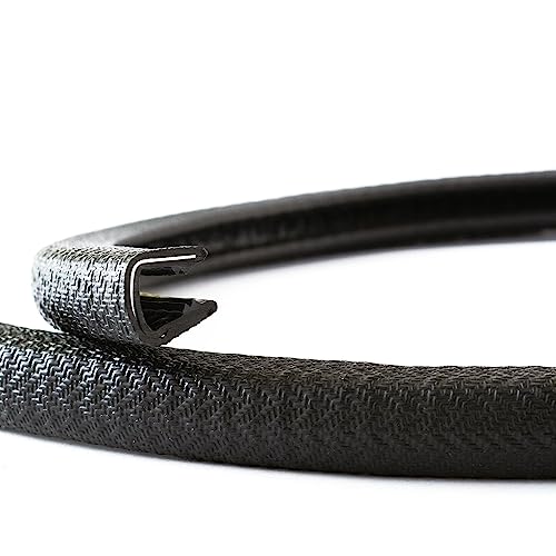 EUTRAS [5m] Kantenschutz 8-10 mm schwarz – hält ohne Kleber – perfekt für Bleche und Möbelkanten – schützt und entschärft Kanten – Industriequalität Made in Germany von EUTRAS-Kantenschutz