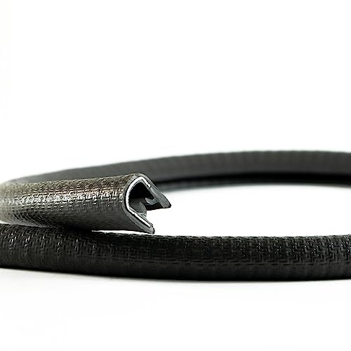 EUTRAS [5m] Kantenschutz 1-4,5 mm schwarz – hält ohne Kleber – perfekt für Bleche und Arbeitsschutz – schützt und entschärft Kanten – Industriequalität Made in Germany von EUTRAS-Kantenschutz
