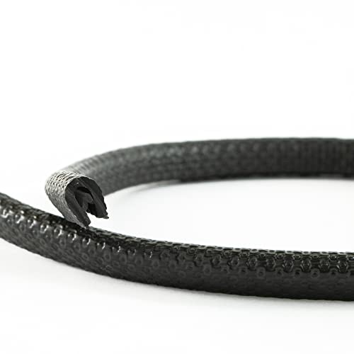 EUTRAS [100m] Kantenschutz 0,5-1,5 mm schwarz – hält ohne Kleber – perfekt für Bleche und Autotüren – schützt und entschärft Kanten – Industriequalität Made in Germany von EUTRAS-Kantenschutz