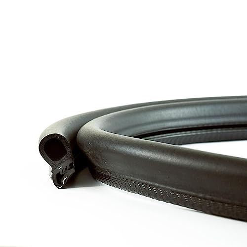 EUTRAS [5 m] Türdichtung KSD2053 Dichtungsprofil 2,0-3,5 mm – hält ohne Kleber – Gummidichtung für Autotür, Kofferraum und Heckklappe – deutsche Industriequalität Made in EU von EUTRAS-Kantenschutz