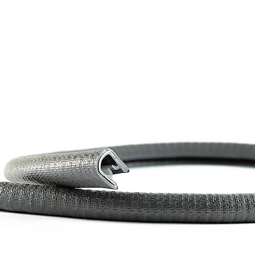 EUTRAS [10m] Kantenschutz 1-4,5 mm grau-anthrazit – hält ohne Kleber – perfekt für Bleche und Arbeitsschutz – schützt und entschärft Kanten – TOP Industriequalität Made in Germany von EUTRAS-Kantenschutz
