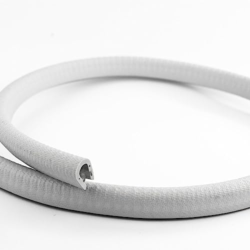 EUTRAS [10m] Kantenschutz 6-8 mm hellgrau – hält ohne Kleber – perfekt für Bleche und Arbeitsschutz – schützt und entschärft Kanten – TOP Industriequalität Made in Germany von EUTRAS-Kantenschutz