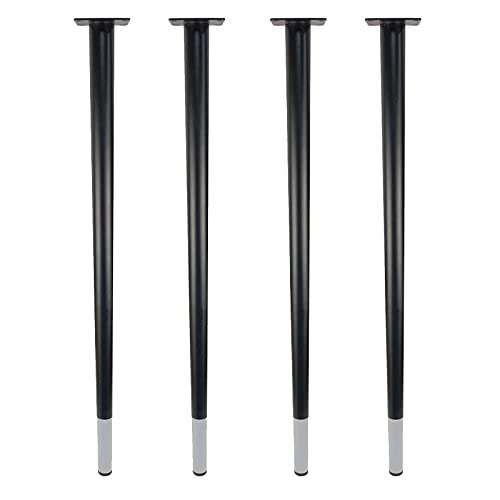 4er-Pack Tischbeine aus Metall, Möbelstützbeine, Schrankbeine aus Eisen, gerader Kegel, DIY-Ersatzmöbelfüße (C 72 cm) von EUTYRG
