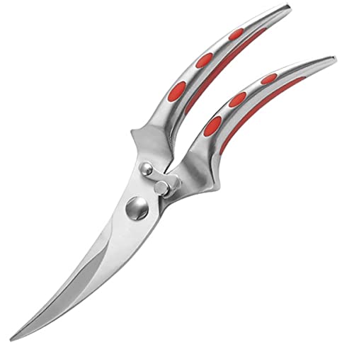 EUTYRG Küchen-Geflügelschere, 1 Stück Edelstahl-Küchenschere, Hühnerknochenschere, Messer, Küchenhelfer, Werkzeuge für Gemüse (B-Stahlgriff) von EUTYRG