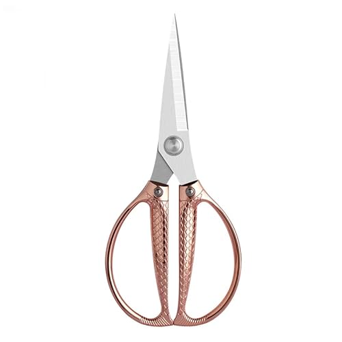 EUTYRG Küchen-Geflügelschere, Edelstahlschere, Haushaltslegierung, Küchen-Hühnerknochen, leistungsstarke Schere, Küchenmesser K (Roségold) von EUTYRG