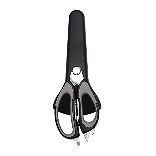 EUTYRG Küchen-Geflügelschere, Küchenschere, multifunktionaler Geflügelöffner, Knochenschneider, Schere, Schälschere, Geflügelschere mit (schwarz_grau) von EUTYRG