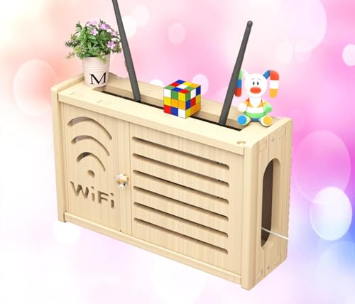 EUTYRG Router Box Ständer Routerbox und Kabel-Concealer, kabellose Router-Aufbewahrungsbox, schwebende Regalhalterung, C-71 x 24 cm (C 36 x 24 cm) von EUTYRG