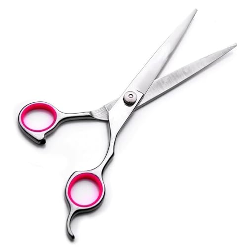 EUTYRG Schere Zoll Flachschnitt Sicherheit Runde Spitzen Gebogene Klinge Schere Scharfe Friseurschere Haustier Hustenschere von EUTYRG