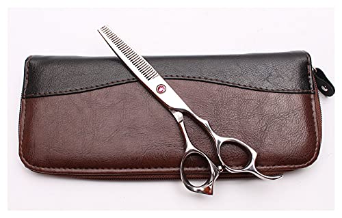 EUTYRG Schere zum Haareschneiden, 6-Zoll-Friseurschere, professionelle Friseurschere und Effilierschere für das Styling-Haarschneideset im Friseursalon (Beige Q) von EUTYRG