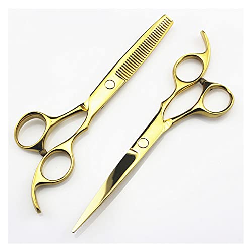 EUTYRG Schere zum Haareschneiden 5,5 Zoll oder 6 Zoll Friseursalon, Friseurschere, Friseursalonbedarf, professionelle Friseurschere, flach geschnittene Effilierschere, Haarschneideset (Schwarzes Se EUTYRG Schere zum Haareschneiden 5,5 Zoll oder 6 Zoll Friseursalon, Friseurschere, Friseursalonbedarf, professionelle Friseurschere, flach geschnittene Effilierschere, Haarschneideset (Schwarzes Se von EUTYRG
