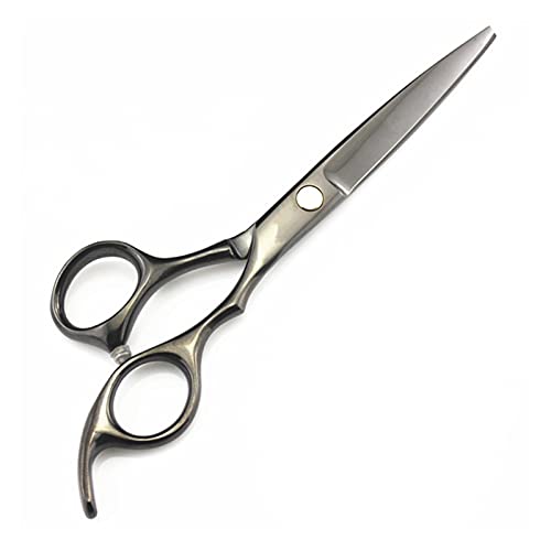EUTYRG Schere zum Haareschneiden 5,5 Zoll oder 6 Zoll Friseursalon, Friseurschere, Friseursalonbedarf, professionelle Friseurschere, flach geschnittene Effilierschere, Haarschneideset (schwarzes Se von EUTYRG