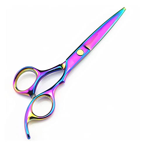 EUTYRG Schere zum Haareschneiden 5,5 Zoll oder 6 Zoll Friseursalon, Friseurschere, Friseursalonbedarf, professionelle Friseurschere, flach geschnittene Effilierschere, Haarschneideset (schwarzes Se von EUTYRG