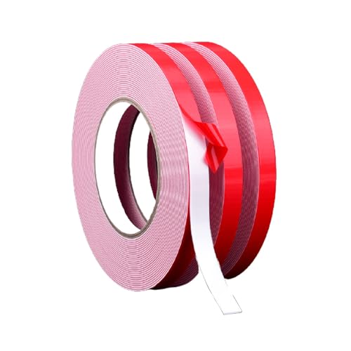 EUXHTYWP Dichtungsschaumband, Schaumstoffband, 3 Stück, doppelseitiges weißes, Dicke 1 mm, 8 × 10 m – 12, geeignet for Türen/Fenster/Konstruktionen(8mmx10M) von EUXHTYWP