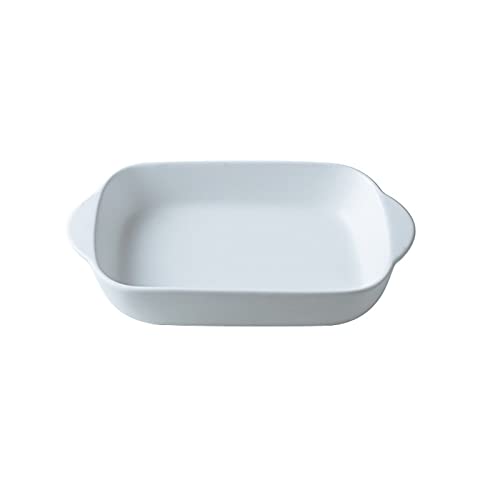 EUXHTYWP Ofen-Backformen, Keramik-Backform, rechteckige Formen, Porzellan-Backgeschirr for die Küche, Lasagne-Backformen(White) von EUXHTYWP