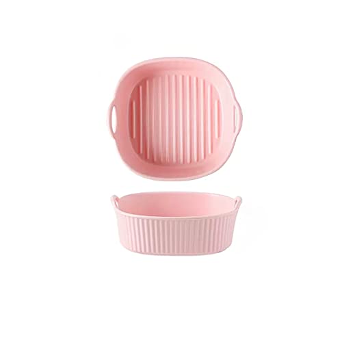 EUXHTYWP Ofenbackformen, Keramik-Backform, Backgeschirr, for Kochen, Kuchenbraten, täglichen Gebrauch(Pink,Rectangle) von EUXHTYWP