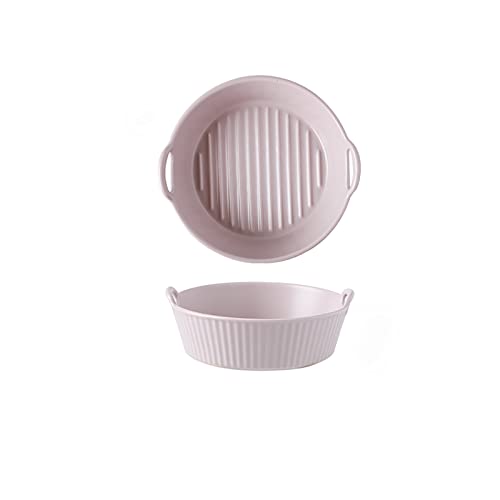 EUXHTYWP Ofenbackformen, Keramik-Backform, Backgeschirr, for Kochen, Kuchenbraten, täglichen Gebrauch(Purple,Round) von EUXHTYWP