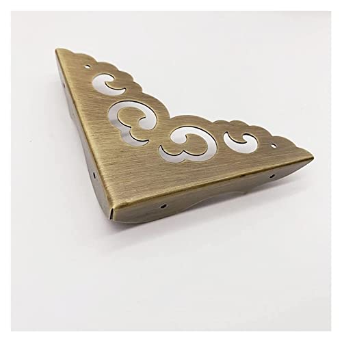 Eckschutz, dekorativ, 4-teilig, Kantenschutz, Metallschutz, Schreibtischkantenabdeckungen, Kantenschutz for Kartons, for Bilderrahmen, Blumentisch und Stuhlkanten-Eckschutz(Bronze,11.5c m*1.7cm) von EUXHTYWP