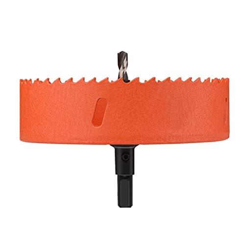 Metalllochsäge, for Schneiden von kreisförmigen Löchern mit einem Durchmesser 125–145 mm, geeignet for Holzplatten, weiche Metallbleche und Trockenbauwände(Diameter 125mm) von EUXHTYWP