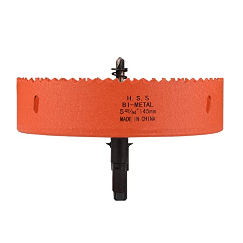 Metalllochsäge, for Schneiden von kreisförmigen Löchern mit einem Durchmesser 125–145 mm, geeignet for Holzplatten, weiche Metallbleche und Trockenbauwände(Diameter 145mm) von EUXHTYWP