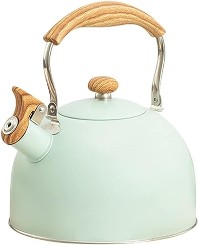 Pfeifender Teekessel, Heizung Küche Restaurant .l Herd Wohnung Sicheres Wasser Anti Lauter Griff Moderne(Groen) von EUXHTYWP