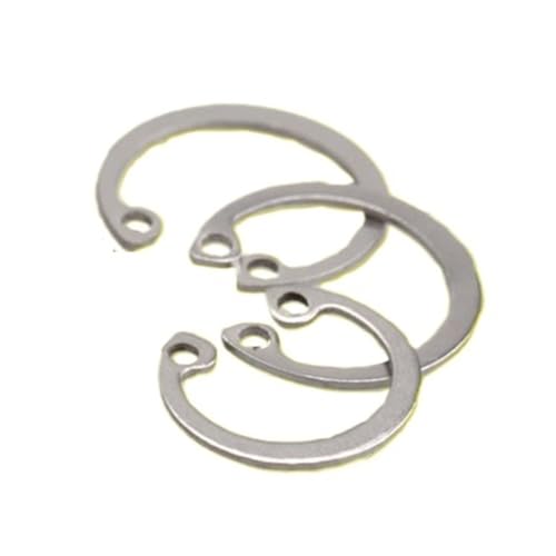 Sicherungsring-Set, C-Clips, Sicherungsring for Loch 304 Edelstahlklemme Elastischer Sicherungsring Sicherungsring C-Typ Sicherungsring for den inneren Sicherungsring M8 -m150(M20(20Psc)) von EUXHTYWP