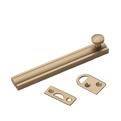 Türschloss-Torriegel, 1 Stück Messingtüren Schieberiegelschloss Fenster Bronzeriegel Verdeckte Schlösser Badezimmerriegel Staubdichtes Rohr(3inch) von EUXHTYWP