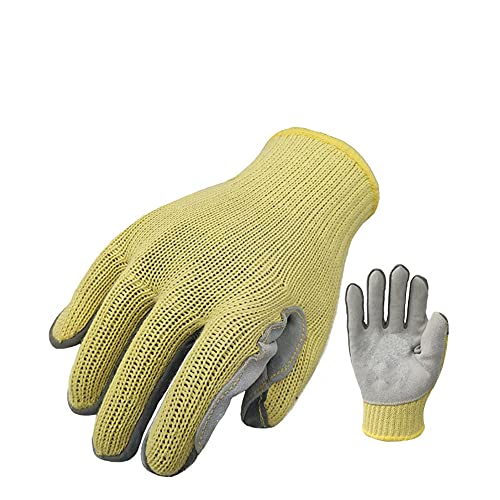 EUYIMOMO gartenhandschuhe,Hochtemperatur- und schnittfeste Lederhandschuhe, abrieb- und schnittfeste Hochtemperatur-Gartenhandschuhe von EUYIMOMO