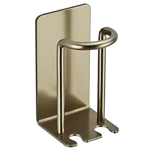 zahnbürstenhalter,2 unperforierte Zwischenräume Aluminiumpasten-Zahnbürstenhalter, Wandtoiletten-Mundwasser-Becherhalter, Zahnpasta-Halter-Bronze von EUYIMOMO