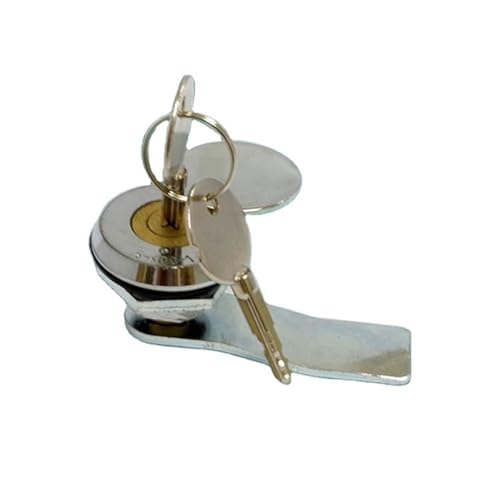 A400-1 Verstecktes Schrankschloss, Türschloss, Zylinderabdeckung, Nockenschloss, 1 Stück(A400-1(Bright chromium)) von EUYRJKCA