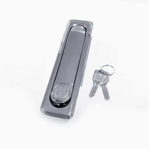 AB26-100 Verteilerschrankschloss Zinklegierung Schrankgriff Drehbares mechanisches Türschloss 1St(Black) von EUYRJKCA