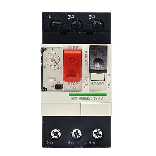 GV2-ME05C Motorschutzschalter GV2ME05C 0,63-1A Druckknopf 3P Thermomagnetischer Typ 1St GV2-ME05C Motorschutzschalter GV2ME05C 0,63-1A Druckknopf 3P Thermomagnetischer Typ 1St von EUYRJKCA