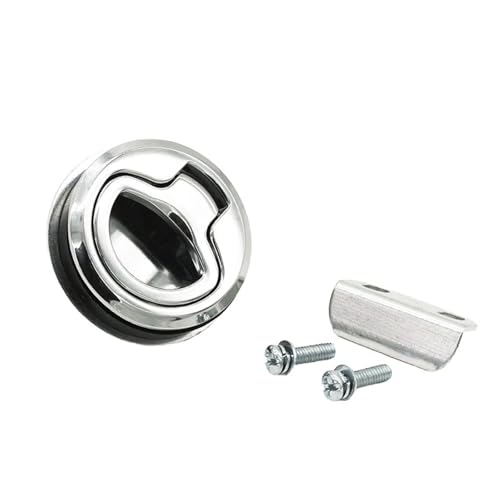 MS739 Marine Boot Türschloss Zinklegierung Riegel Nockenschloss RV Toolbox Schublade Panel Auto Yacht Schloss 1 Stücke(Stainless Steel) von EUYRJKCA