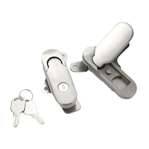 MS843 Flachschließzylinder aus Edelstahl for Elektro- und Kommunikationsschränke, 1 Stück(MS843-1(90mm)) von EUYRJKCA