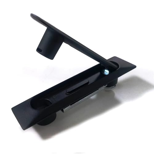 MS861-2 Garagentor-Torschloss, schwarz, langer Wurf, mit Zinklegierung, 1 Stück(Black) von EUYRJKCA