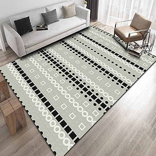 EUYXCRV Crystal Velvet Line Teppich, Marokkanischer Teppich, Wohnzimmer- Und Schlafzimmerteppich, Geometrische Couchtischmatte Und Nachttisch 120 x 180 cm von EUYXCRV