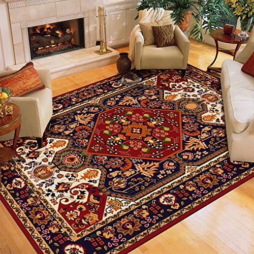 EUYXCRV Persische Teppiche, Teppiche Im Ethnischen Stil, Böhmische Teppiche, Wohnzimmer- Und Schlafzimmerteppiche, Sofa-Teppiche 120 x 160 cm von EUYXCRV