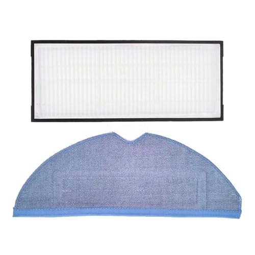 HEPA-Filter, Seitenbürste und Wischtuch, kompatibel mit Roborock S7/S7 Max Ultra/S7 MaxV, Roboter-Staubsauger-Zubehör Teile(Set 1) von EUioPouNafo