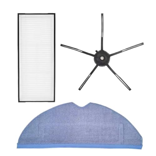 HEPA-Filter, Seitenbürste und Wischtuch, kompatibel mit Roborock S7/S7 Max Ultra/S7 MaxV, Roboter-Staubsauger-Zubehör Teile(Set 2) von EUioPouNafo