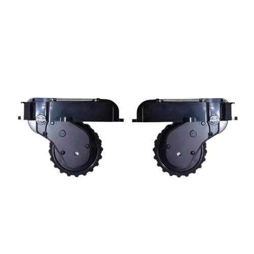 Originale Linke und rechte Räder, kompatibel mit Xiaomi Mijia STYTJ02YM, kompatibel mit Viomi V2 Pro, Roboter-Staubsauger-Zubehör Teile(Black l+r) von EUioPouNafo