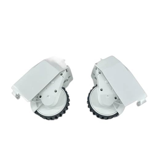 Originale Linke und rechte Räder, kompatibel mit Xiaomi Viomi S9, Zubehör for Roboterstaubsauger Teile(L+r White) von EUioPouNafo