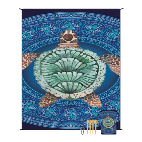 EUxrbanime Stranddecke 180 x 220 cm Sanddichte, wasserdichte Strandmatte, große Camping-Picknickdecke mit 1 Aufbewahrungstasche und 4 Befestigungsnägeln EUxrbanime Stranddecke 180 x 220 cm Sanddichte, wasserdichte Strandmatte, große Camping-Picknickdecke mit 1 Aufbewahrungstasche und 4 Befestigungsnägeln von EUxrbanime