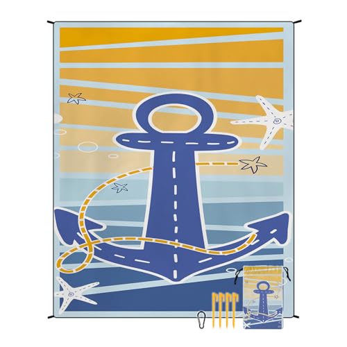 EUxrbanime Stranddecke 180 x 220 cm Sanddichte, wasserdichte Strandmatte, große Camping-Picknickdecke mit 1 Aufbewahrungstasche und 4 Befestigungsnägeln EUxrbanime Stranddecke 180 x 220 cm Sanddichte, wasserdichte Strandmatte, große Camping-Picknickdecke mit 1 Aufbewahrungstasche und 4 Befestigungsnägeln von EUxrbanime
