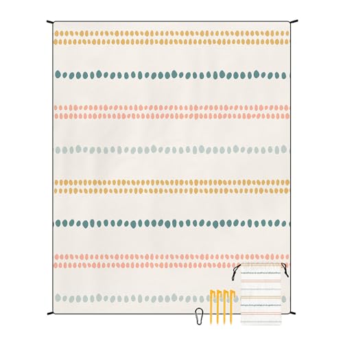 EUxrbanime Stranddecke 180 x 220 cm Sanddichte, wasserdichte Strandmatte Camping-Picknickdecke mit 1 Aufbewahrungstasche und 4 Befestigungsnägeln EUxrbanime Stranddecke 180 x 220 cm Sanddichte, wasserdichte Strandmatte Camping-Picknickdecke mit 1 Aufbewahrungstasche und 4 Befestigungsnägeln von EUxrbanime